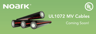 ¡Muy Pronto! Presentamos los cables de media tensión UL1072 de Noark, diseñados para una transmisión y distribución eficientes de la energía. La imagen muestra tres elegantes cables negros con una llamativa franja roja, símbolo de fiabilidad e innovación en soluciones eléctricas.